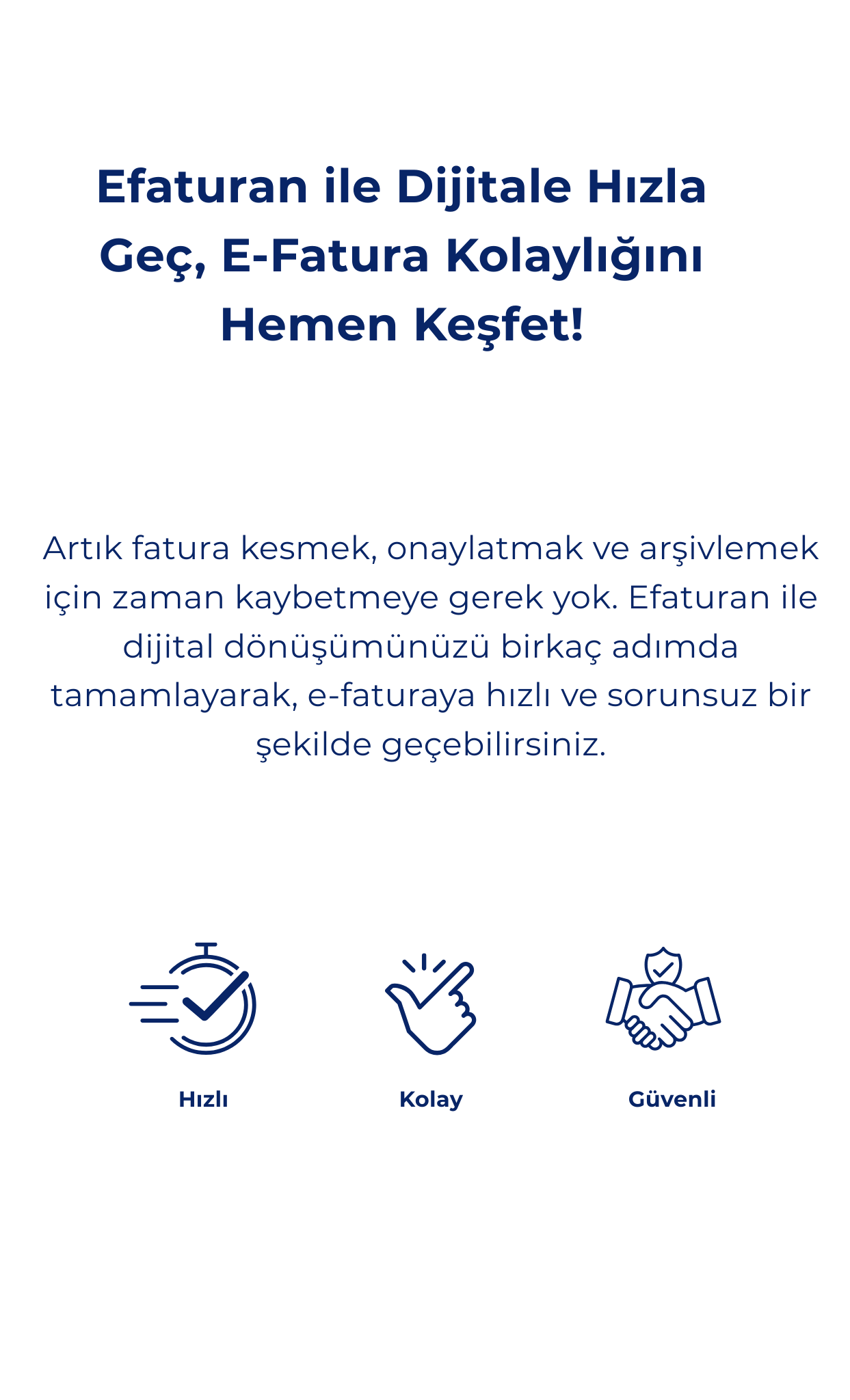 hızlı ücretsiz kolay e-fatura